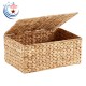 SET OF HYACINTH BASKET WITH LID